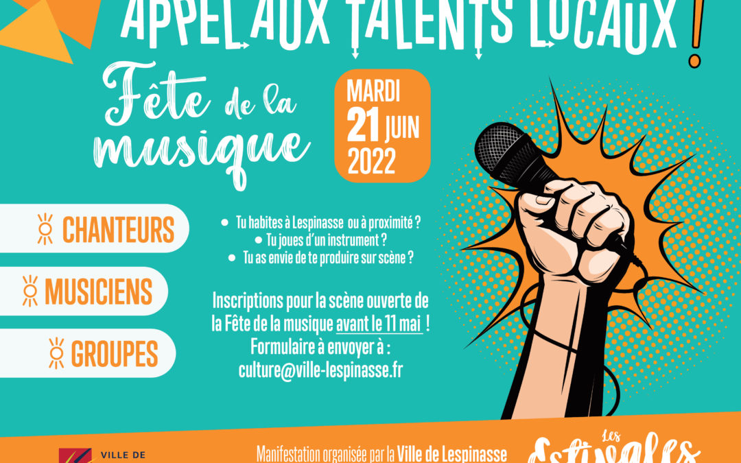 Fête de la Musique : La Ville lance un appel aux talents locaux !