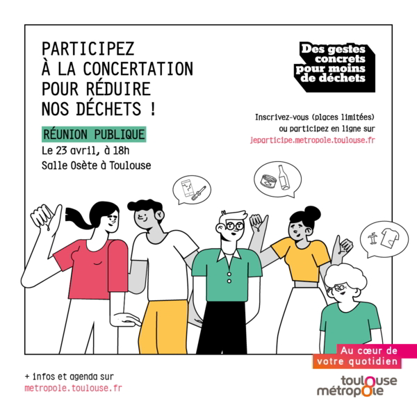 CONCERTATION PUBLIQUE : Programme de réduction des déchets de Toulouse Métropole (2025-2030)