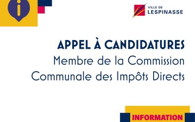 Appel à Candidature : Membres de la Commission Communale des Impôts Directs (CCID)