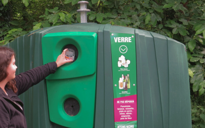 BORNE RÉCUPÉRATION VERRE CHEMIN PEYRALLES